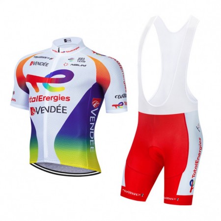 Tenue Cycliste et Cuissard à Bretelles 2021 Team TotalEnergies N003